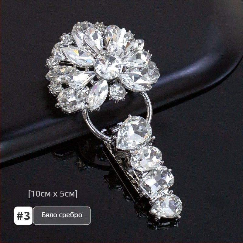 Hengmeihe кристална закопчалка за яка с форма на дуктбол за палто от норка – луксозен аксесоар към облекло