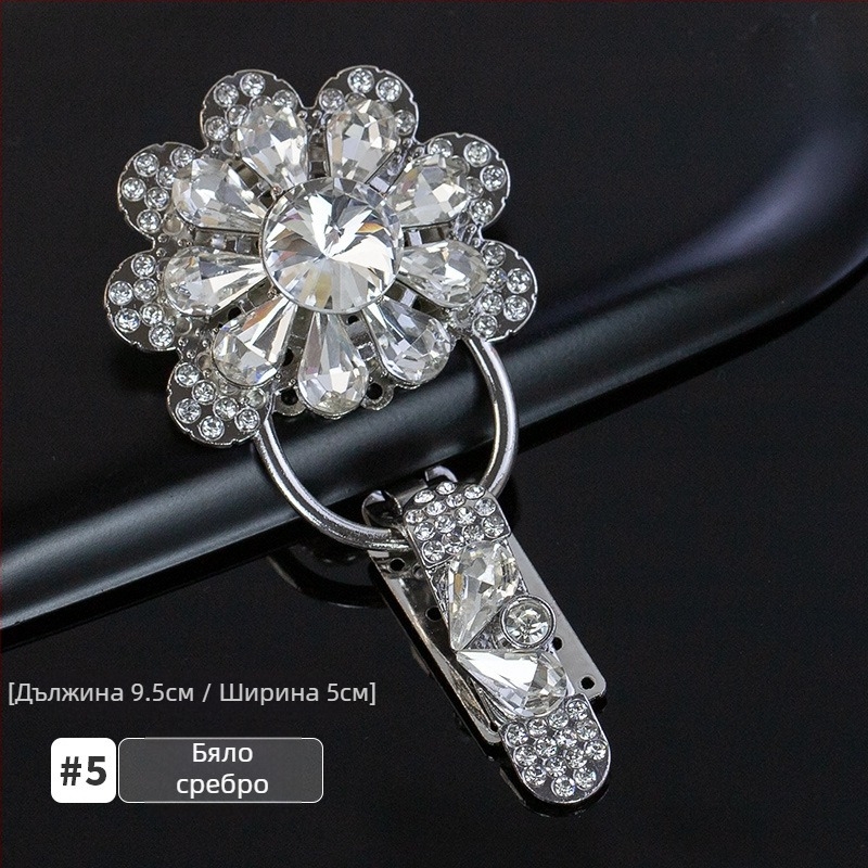 Hengmeihe кристална закопчалка за яка с форма на дуктбол за палто от норка – луксозен аксесоар към облекло