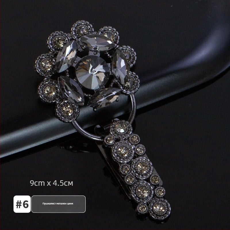 Hengmeihe кристална закопчалка за яка с форма на дуктбол за палто от норка – луксозен аксесоар към облекло