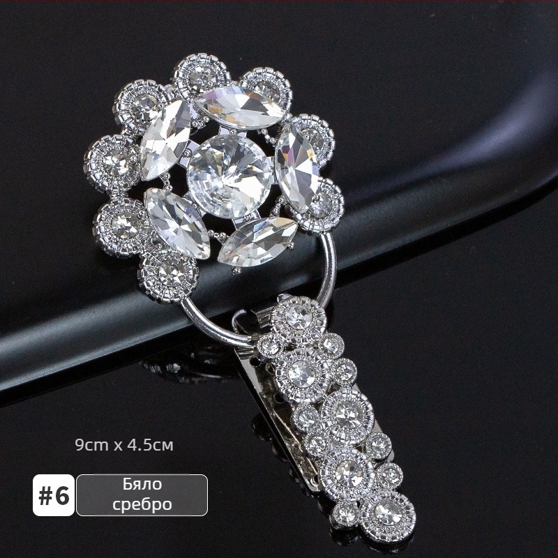 Hengmeihe кристална закопчалка за яка с форма на дуктбол за палто от норка – луксозен аксесоар към облекло