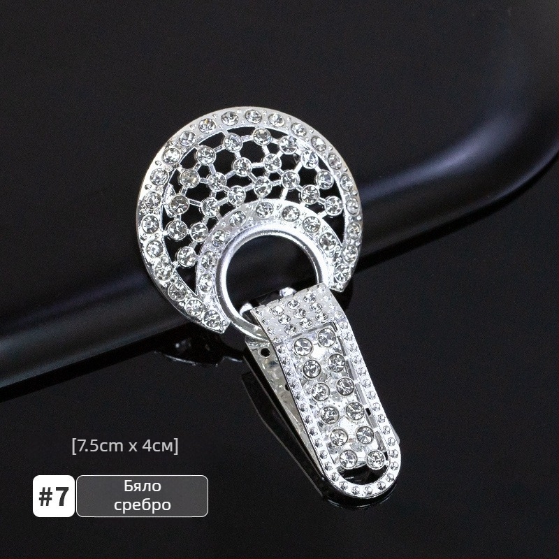 Hengmeihe кристална закопчалка за яка с форма на дуктбол за палто от норка – луксозен аксесоар към облекло