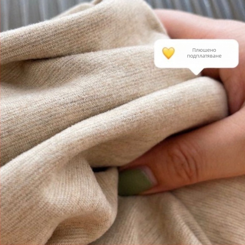 Унисекси термо комплект бельо — дебел полиестер с велурена подплата, кръгла шия, дълги ръкави и панталони, един слой, антистатичен и топъл, 251–300 g/m²