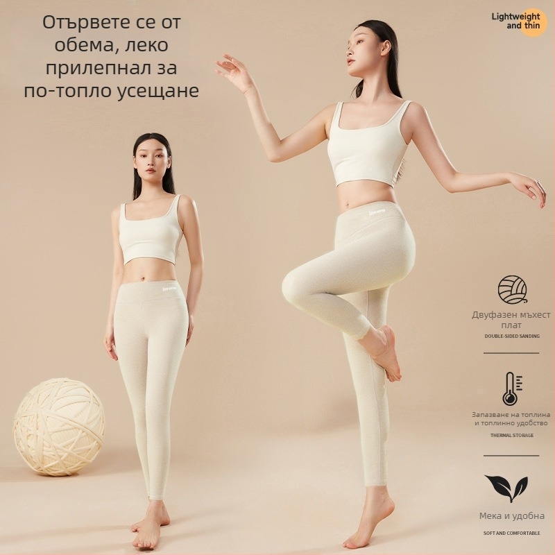 Комплект термо панталони и клин – полиестерно влакно, двуслоен, велурено вътрешно покритие, безшевен, дебелина 201–250 г/м², унисекс