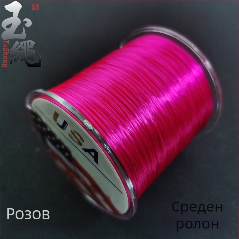 Гривна от кристална ахат със спандекс еластичен шнур, плоска тел, машинно навиване, марка Jade rope