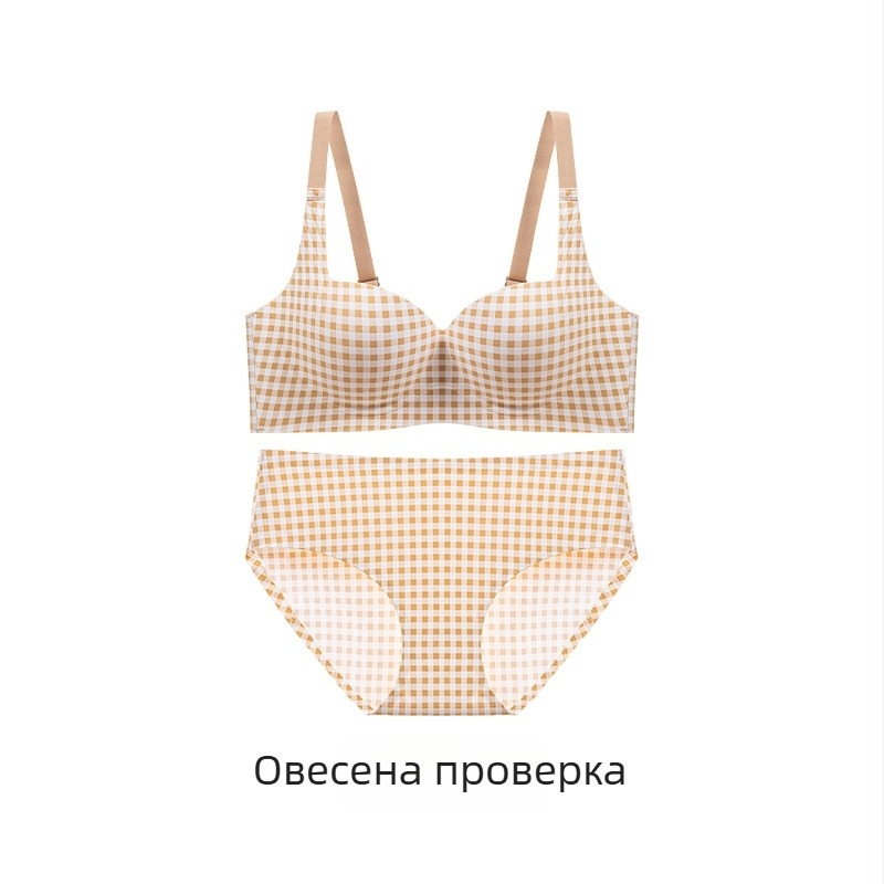 Нейлонов комплект сутиен за жени, 3/4 чашка, дебело оформена чашка, фиксирани презрамки, задно закопчаване с три реда катарами, подплата от спандекс