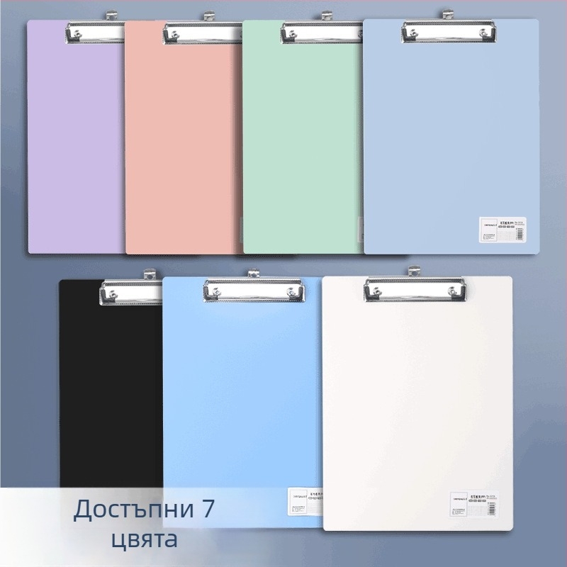 A4 клип за дъска – пластмасова щипка, PP материал, модел 5316/5317, дебелина на платката 1,5 мм, подходящ за хартия A3