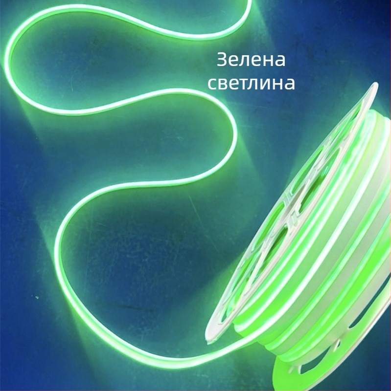 Неонова LED лента 2835, 120 светодиода/м, IP65 водоустойчива, 8W, вход 12-24-110-220V