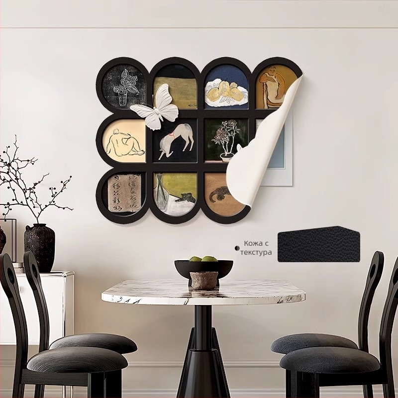 Декоративна картина за електромерна кутия, средновековен стил, без рамка, inkjet печат, мотиви растения