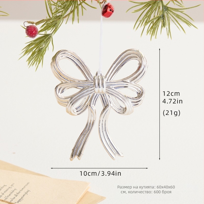 Висулка със дизайн на снежинка и глава на елен — пластмаса; Коледа; Тип: висулка; Опаковка: единична opp торба; Стил: модерен минимализъм, класически стил.