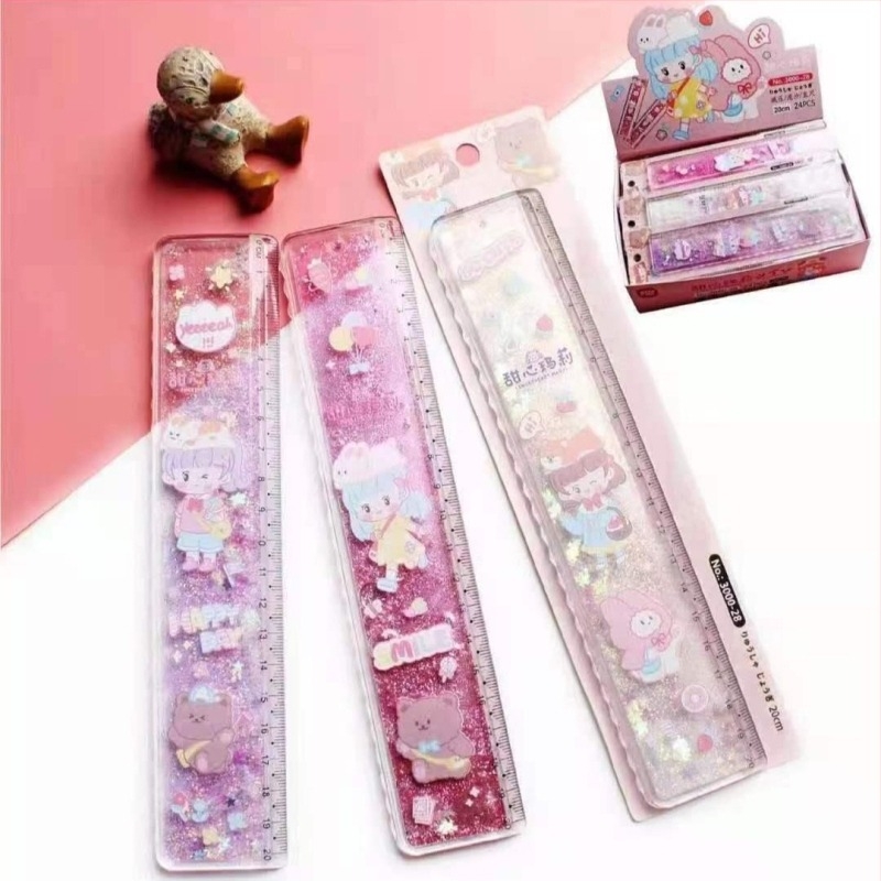 Учебна линейка, модел 3000, пластмасова, 55 g, печат на лого, персонализиране