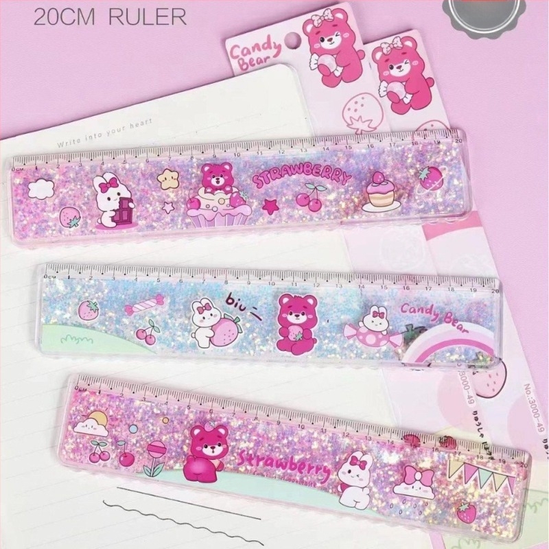 Учебна линейка, модел 3000, пластмасова, 55 g, печат на лого, персонализиране