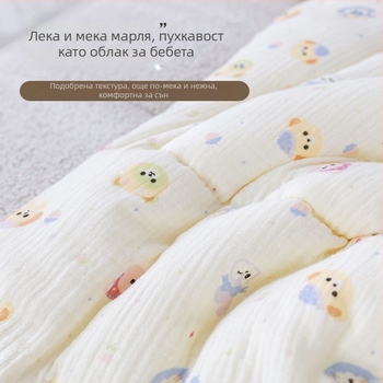 Мат за детска количка – памучен седалков възглавник с карикатурен дизайн, за всички сезони, подходящ за деца 1–3 години