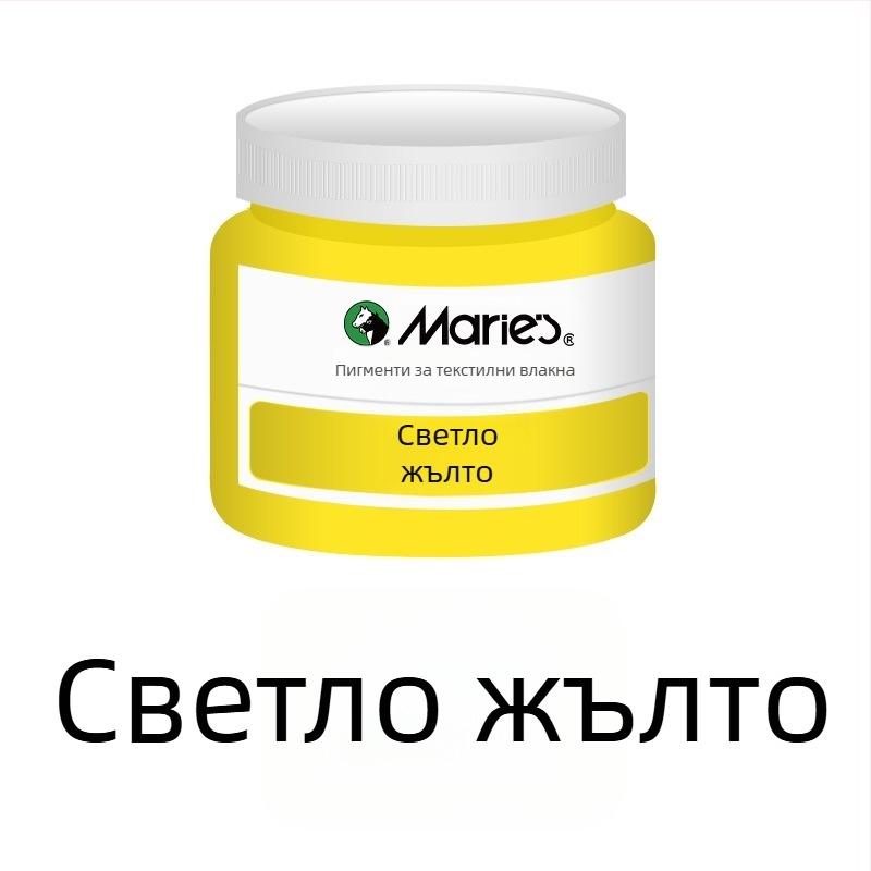 Текстилна пигментна боя за тъкани – растителни пигменти, 50 ml на бутилка, водоустойчива, устойчива на избледняване