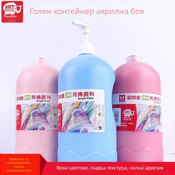 Meibang Акрилна боя за стенопис, 2000 ml буркан, за ръчно рисувана стенопис