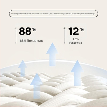 Плисирана спортна пола A-line, висока талия; нейлон 88% + подплата спандекс 12%; еднотонен цвят; код JYJQ001