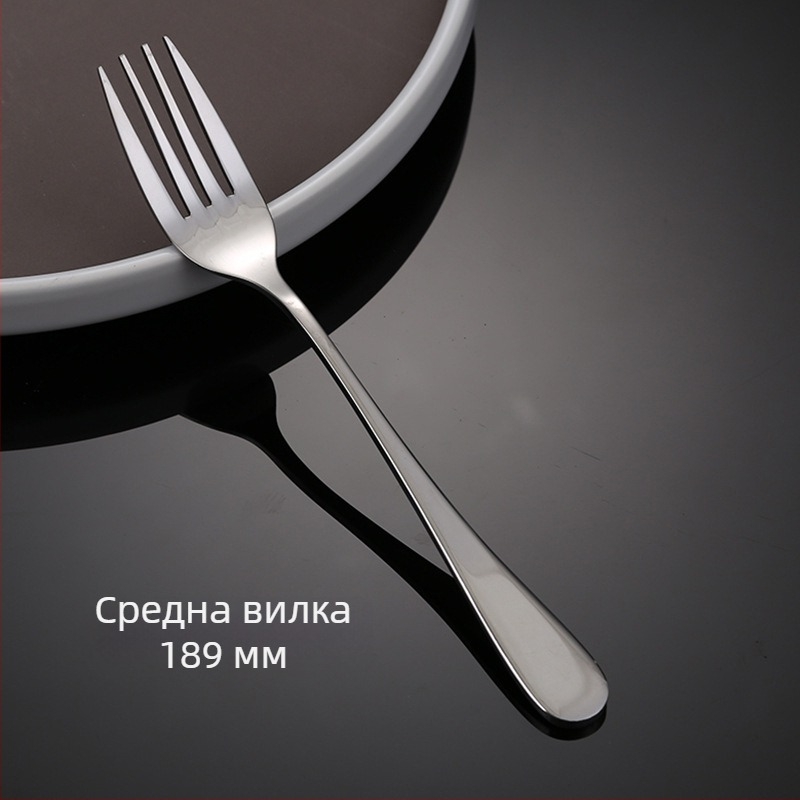 Комплект нож, вилица и лъжица от неръждаема стомана – монохромен дизайн, модерен и семпъл стил, спецификации 888