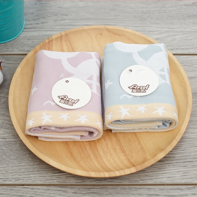 Бебешка кърпа за лице – чист памук, жакардова тъкан, 80–100 г, за деца
