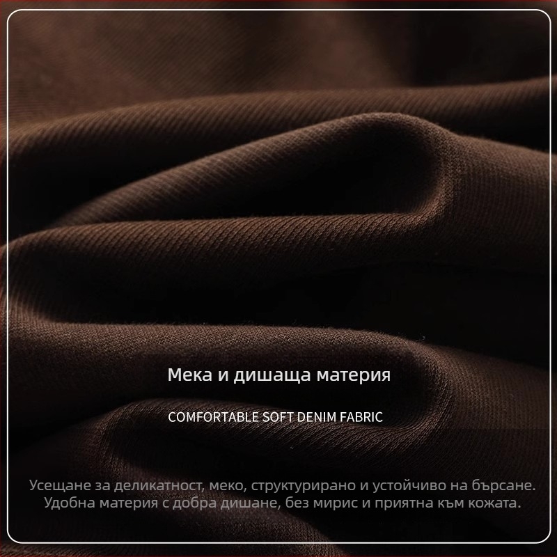 Пола за жени от полиестер, със ластична талия и връзка, право кроя, средна дължина, елегантен стил