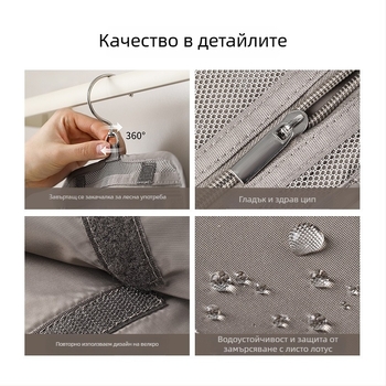 FaSoLa пътуваща чанта за съхранение на козметика и тоалетни – полиестер, стил ръчна чанта, висяща, разделена, голям капацитет