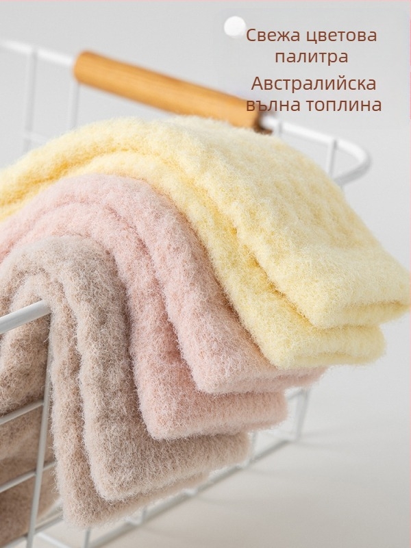 Унисекс чорапи за бебета и деца с флисово подплъване, дебели до прасец