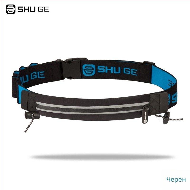 Спортна поясна чанта за бягане с номер за марафон — Lycra, водоустойчива, ултралека, анти-крадба, отражателна за нощна безопасност