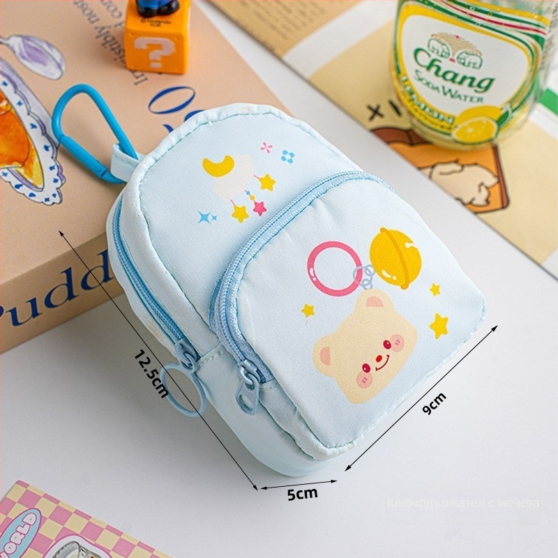 Мини кубообразна платнена чанта и портмоне за монети, многофункционална, за грим и бюро, лято 2025