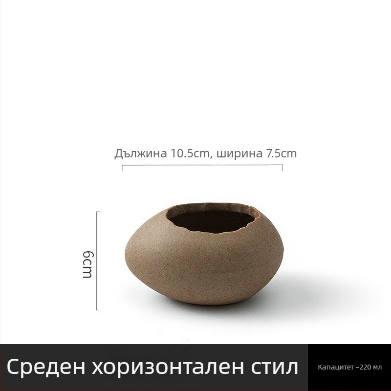 Порцеланова купа за десерт със страусоподобен яйцевиден дизайн, не е подходяща за микровълнова