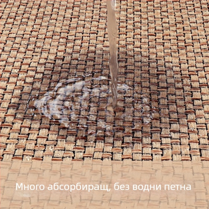 Подложка за кухня и баня - Chenille с гумирана основа; квадратна форма; модерен минималистичен стил; подходяща за дневна, спалня, кабинет, баня и балкон