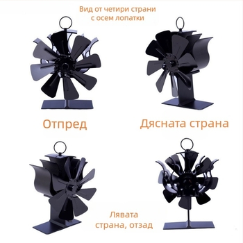 Малък вентилатор с PMSM мотор, 220 V, 50 W, батерийно захранване