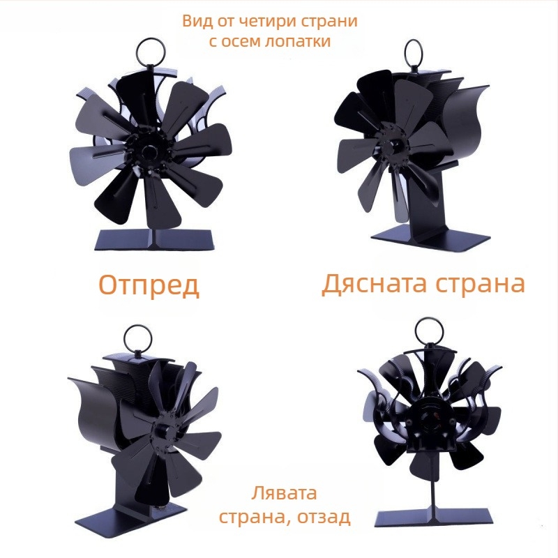 Малък вентилатор с PMSM мотор, 220 V, 50 W, батерийно захранване