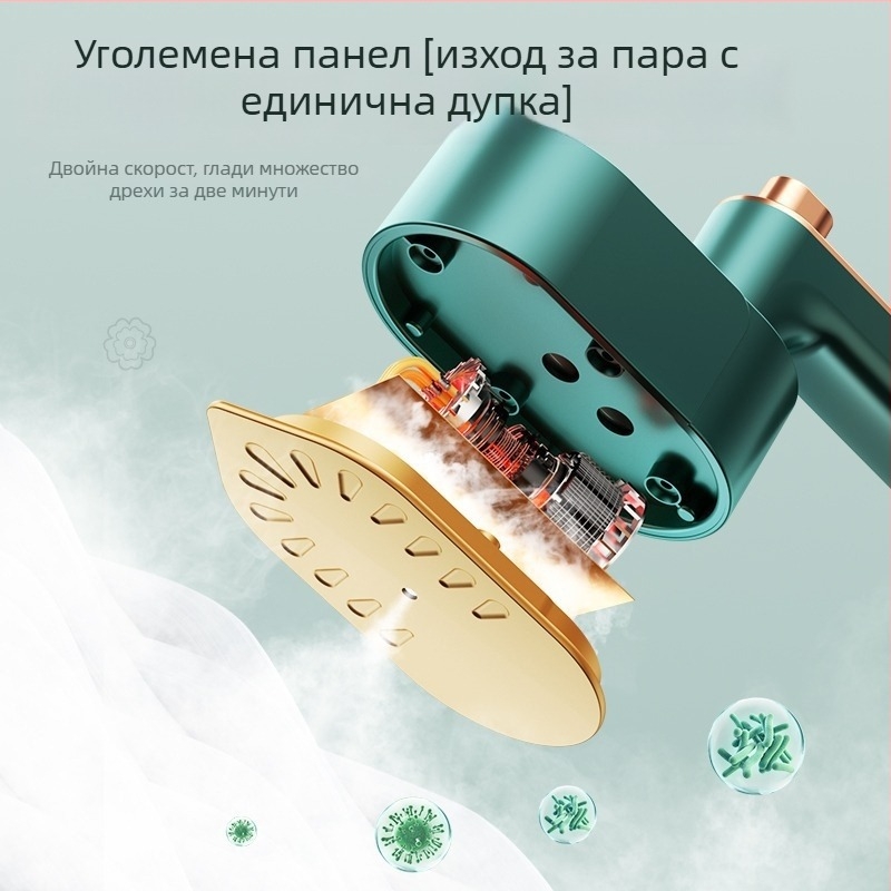 Ръчен сгъваем парогенератор за облекло, USB захранване, 3 нива на температура, преносим за дом и общежитие, резервоар до 0,8 л