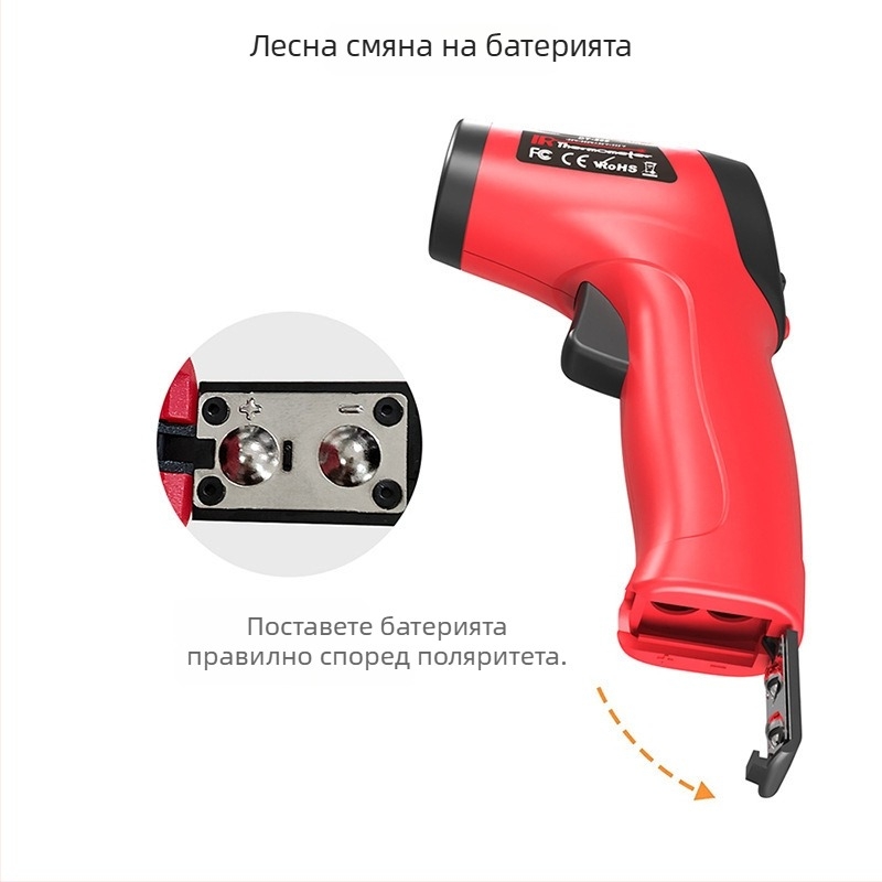 DT-500 Безконтактен инфрачервен термометър за автомобилната индустрия, 1 ms време за реакция, индустриално измерване на температурата