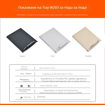 Автомобилни части – Държач за чаши в централната конзола на Mercedes-Benz C‑Class W203 (C260/C280); модел W203, материал PC+ABS+TPE, марка SD