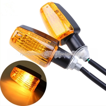 Doomson ZXD LED светлина за мотоциклет – 12V ABS ретро индикатор за завой