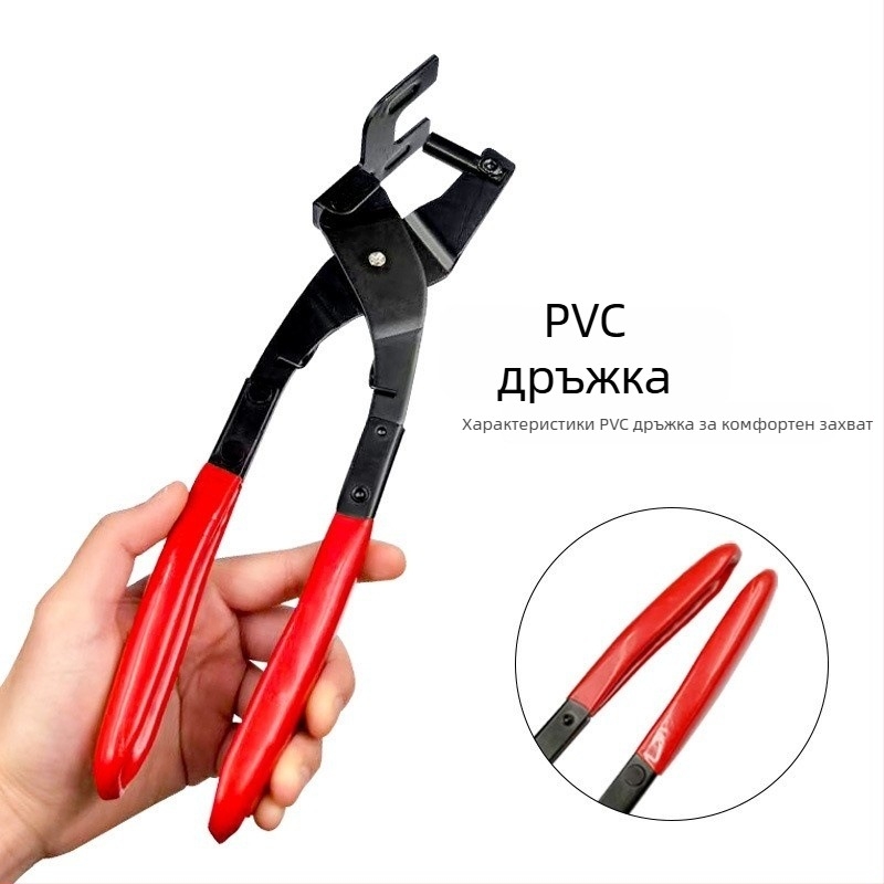 Speedpark Клещи за демонтаж на изпускателна тръба с гумена подложка, повдигащ лагер и вдлъбнат клипс – общо приложение