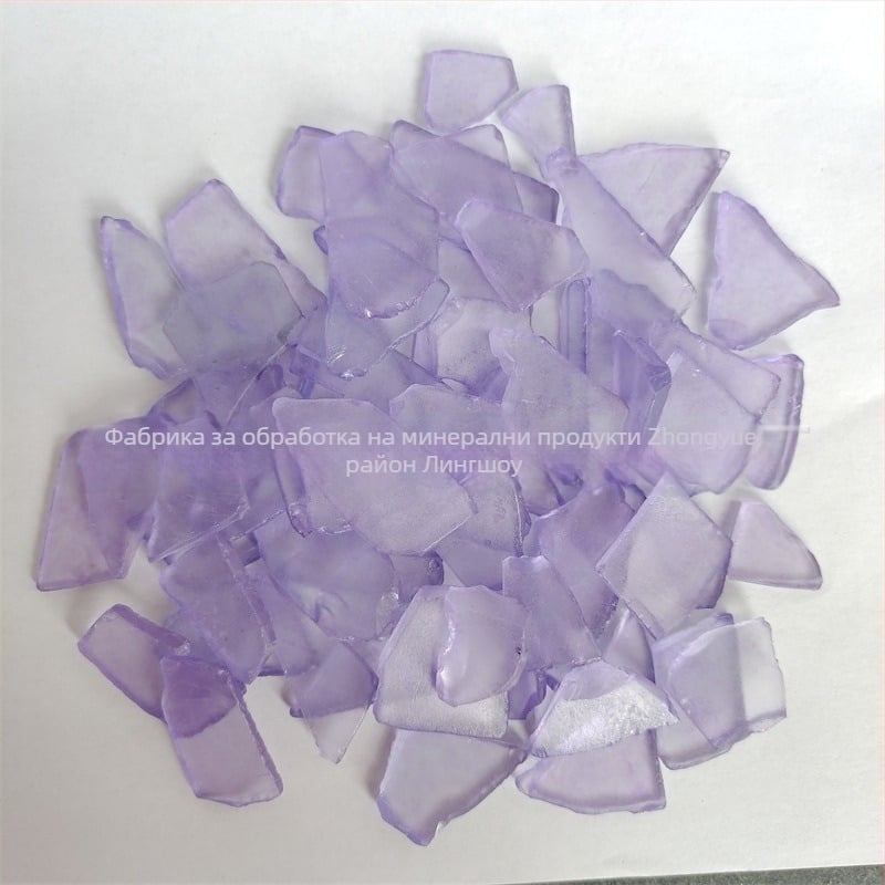 Лист морско стъкло – морски стил, произход Хебей, марка Zhongyue, декоративен DIY материал