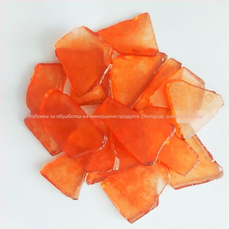 Лист морско стъкло – морски стил, произход Хебей, марка Zhongyue, декоративен DIY материал