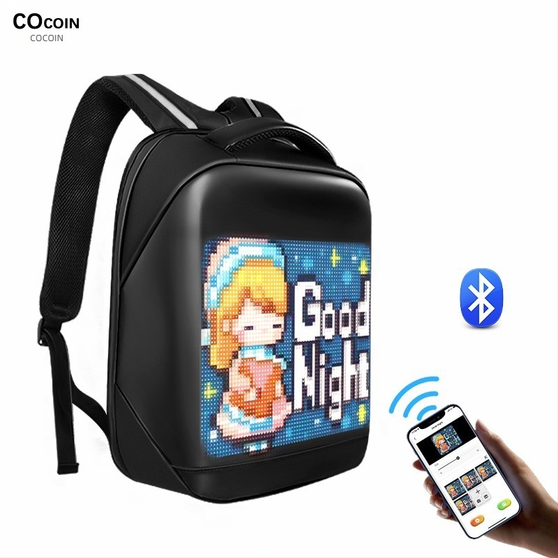 Iledbag PU водоустойчива раница с матирана кожа, подходяща за 15-инчов лаптоп, уличен стил