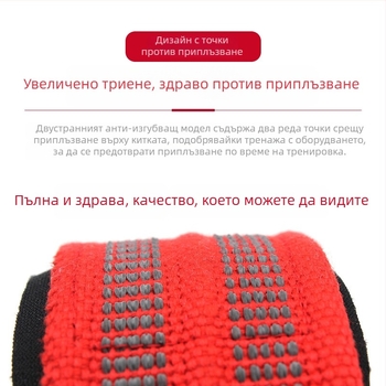 Протектор за китка за фитнес със нейлонов корпус, неслизащ захват и помощ при набирания