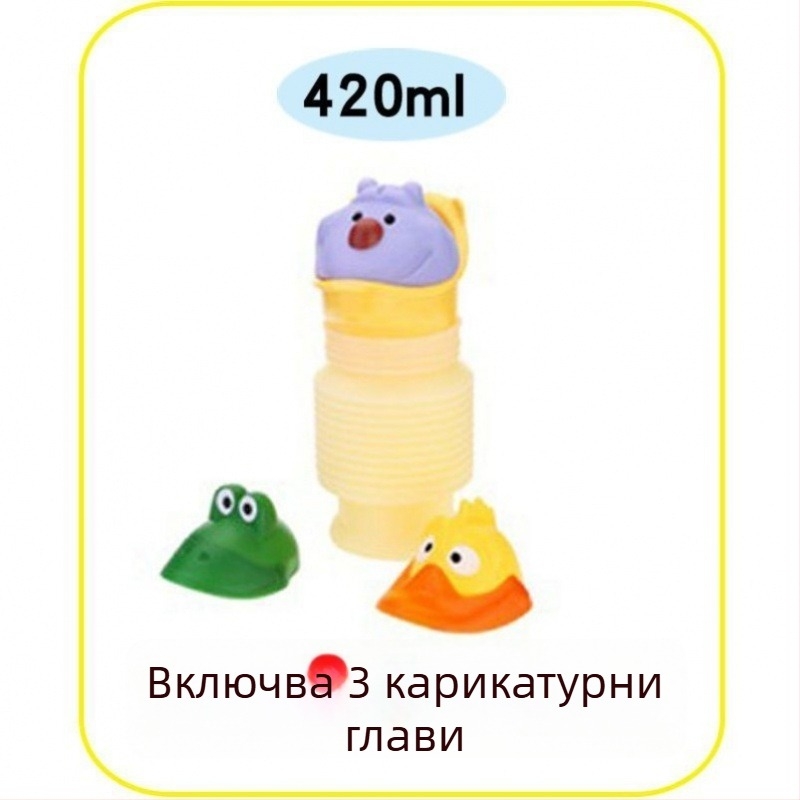 Портативна чанта за урина за възрастни за автомобил, уринар със стойка, без протичане, PE материал, капацитет под 500 ml