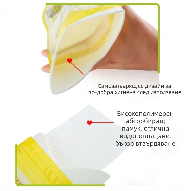 Портативна чанта за урина за възрастни за автомобил, уринар със стойка, без протичане, PE материал, капацитет под 500 ml