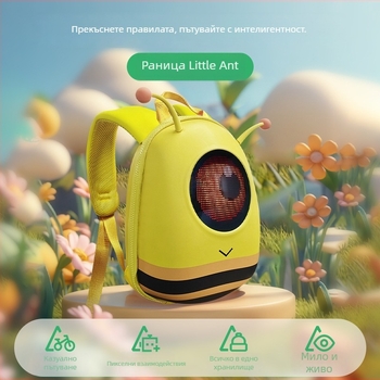 LOY EVA детска раница с анanime принт, унисекс, водоустойчива, ултралека, защита за гръб, рефлексни ленти за нощна безопасност, презрамки с въздушна възглавница