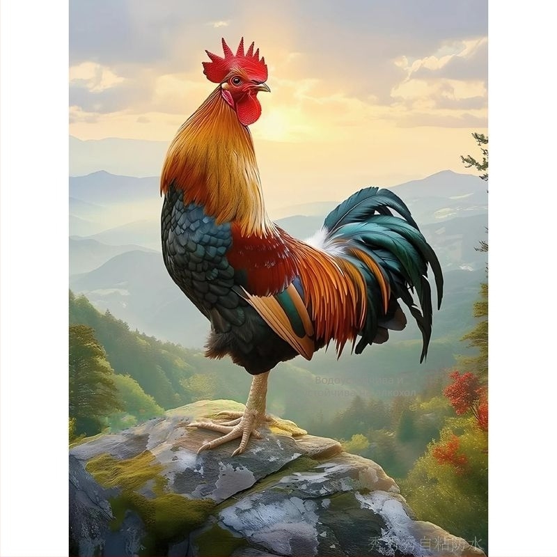 Стенно стикер с петел – мотив за всекидневна, спалня и антре (PVC материал; декоративно украсяване; пространство: всекидневна, спалня, антре; стил: модерен минимализъм)