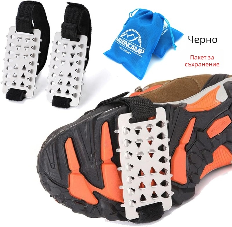 Крампони за обувки, ледени, 26-зъба, антиплъзгане, леки снежни шипове за лед и сняг