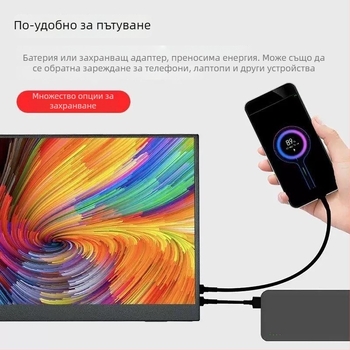 Монитор с IPS панел, Full HD 1920x1080, HDMI вход, LED подсветка, 5 ms време за реакция