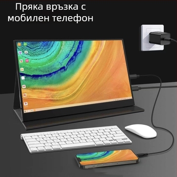 Монитор с IPS панел, Full HD 1920x1080, HDMI вход, LED подсветка, 5 ms време за реакция