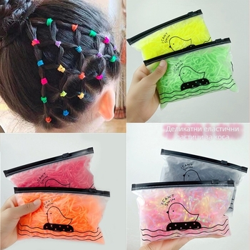 TPU пръстен за коса за деца - ръчно изработено, Серия Принцеси, Геометричен стил