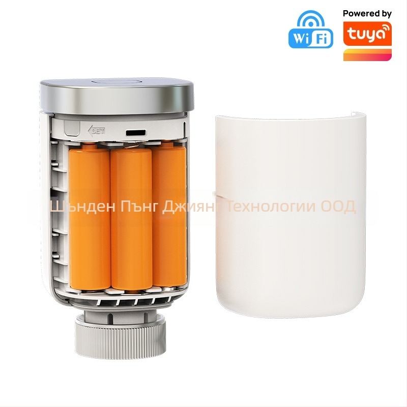 TRV801W Умен радиаторен вентил, Wi‑Fi, LED цифров дисплей, DC 4.5V, тръбно монтиране