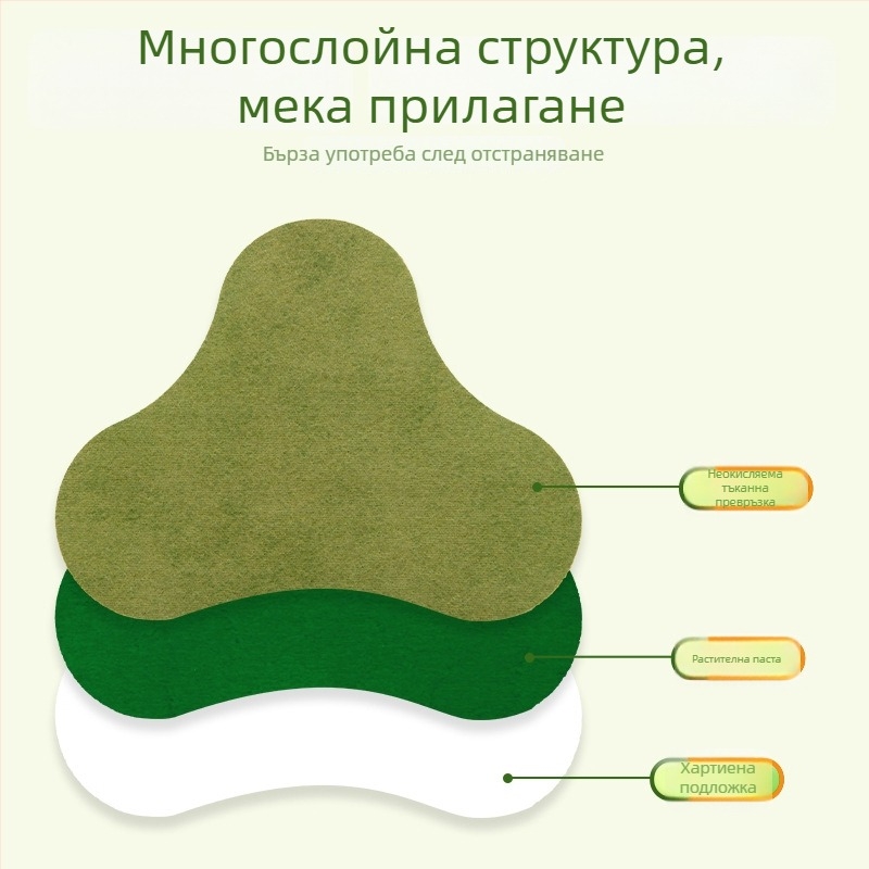 Моксибустион патч за шия и рамене, шийна опора, нетъкан текстил, печат на лого наличен, възможност за персонализация