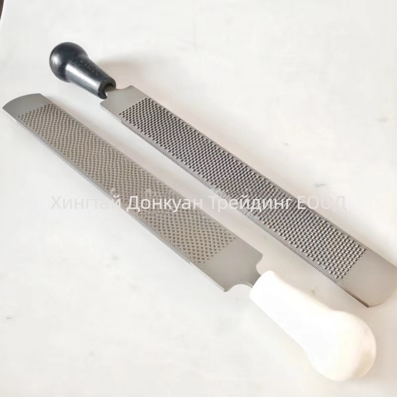 Файл за копита Dongqi – широк плочен файл, груби зъби, стомана с ниско съдържание на въглерод, произход Хебей